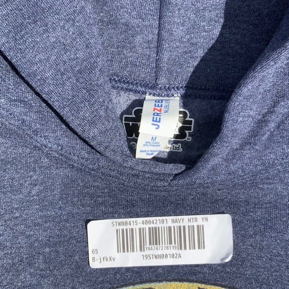 2 NWT Boys Size M 7/8 Bundle : Star Wars Hoodie / 1/4 Zip Checker Print Fleece - Picture 5 of 16